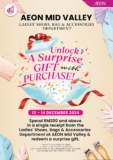 AEON Mid Valley: Surprise Gift with Every RM200 Shoe, Bag, or Accessory Purchase!