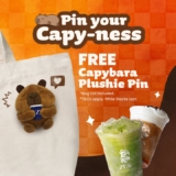 December 2024 Capybara Plushie Pin Promotion at ZUS Coffee