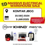 Shocking Deals on Top Brands at Komtar JBCC (December 2024 – January 2025)