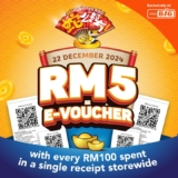 AEON BiG’s Christmas Voucher Blitz: RM5 Off Every RM100 Spent!