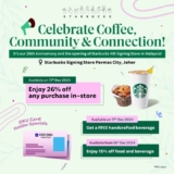 Starbucks Signing Store Permas City, Johor: 26% Off & Special OKU Perks!