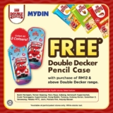 Score a FREE Double Decker Pencil Case at MYDIN! Limited-Time Offer!