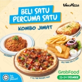 GrabFood’s Kombo Jimat Buy 1 Get 1 Free Pizza Deal!