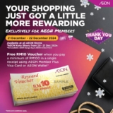 AEON Thank You Day: Get RM10 Reward Voucher with RM100 Spend!