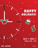 Gigi Coffee’s “Buy One, Get One Free” Holiday Coffee Deal