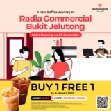 Kenangan Coffee’s Buy One Get One Offer at Radia Commercial Bukit Jelutong!