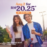 Coffee Bean & Tea Leaf Double the Delight: Celebrate 2025 with Handcrafted Drinks for Just RM20.25