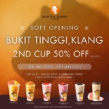 AUNTEA JENNY Soft Opening at Bukit Tinggi Klang: Buy 1 Get 1 Half Price on Fresh Milk Tea!