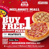 US Pizza’s 1-for-1 Pizza Deal at Melawati Mall! (Limited Time Offer)