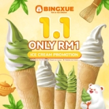 One-Day Only! RM1 Ice Cream Treat at Bingxue for New Year 2025