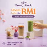 Coffee Bean & Tea Leaf Brew O’Clock! Enjoy a Cham Latte for RM1 with Any Handcrafted Drink!