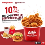 CIMB Cardholders: Exclusive 10% Discount at Marrybrown [Limited Time Offer]