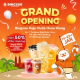 Bingxue Malaysia Grand Opening: 50% Off Your Second Drink & Lucky Draw!