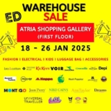 January 2025 Warehouse Sale at Atria Shopping Gallery: Massive Discounts on Top Brands!