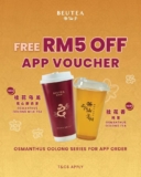 RM5 Off on Exquisite Osmanthus Oolong Tea with BEUTEA App – Limited-Time Offer!