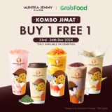 GrabFood Buy 1 Get 1 Free: Indulge in AUNTEA JENNY Delights This Month