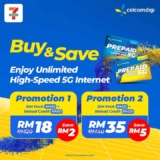 CelcomDigi SIM Packs: Unleash Unlimited 5G Internet at 7-Eleven with Up to RM5 Savings!