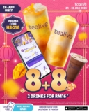 Tealive’s Hari Sudah Gaji Promotion: Double the Drinks, Double the Fun!