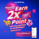 Double the Rewards: Enjoy 2x AEON Points Every Thursday in 2025 with myAEON2go!