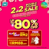 Exciting Deals Await at the Watsons Malaysia 2.2 DOUBLE SALE: Save Up to 80% OFF!