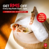 Savor Bold Flavors with the Kam Heong Wrap Deal at SF Coffee – RM5 OFF from 12 pm to 3 pm (February 2025)