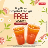 Double the Fun with Buy One Get One Free Maru Grapefruit Tea at myNEWS This Friday!