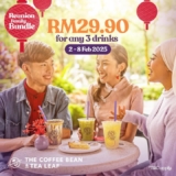 Grab the Reunion Family Bundle at Coffee Bean Malaysia: 3 Drinks for RM29.90 – Limited Time Offer!