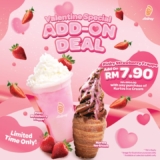 Catch the Valentine’s Special: Pinky Strawberry Frappe & Kurtos Ice Cream Combo for Just RM7.90! (February 2025)