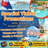 Exclusive RM50 Adventure Waterpark Desaru Coast Tickets for Johor State Government Staff – Limited Time Offer!