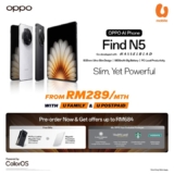 Unlock the Future: Pre-Order the OPPO Find N5 Starting from RM289/Month with U Mobile!