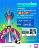 Exclusive KL Tower Tour Discount for KLIA Ekspres Travelers: Save 20% on Breathtaking Views (Feb 10 – Mar 31, 2025)