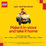 Build and Bring Home Your Own LEGO® Soap Box Racer in February 2025 – Limited Slots Available!