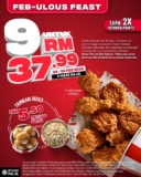 Get 9 Fried Chicken for Just RM37.99 at KFC This February 2025!