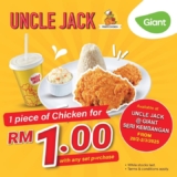 Finger-Lickin’ Good Deal: Uncle Jack’s RM1 Chicken Promo at Giant Seri Kembangan!