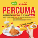 Giant & MyKasih Deal: FREE Uncle Jack’s Meal Voucher with RM100 Spend!