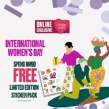 FREE Stickers Alert! Celebrate International Women’s Day with The Body Shop!
