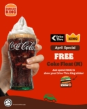 Burger King Malaysia: Score a FREE Coke Float with Drive-Thru Purchase in April 2025!