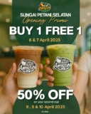 Cafe Amazon Sungai Petani: Buy 1 Get 1 & 50% Off Opening Promotion!