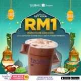 Tealive Signature Coco for RM1 on Shopee: Exclusive Deal for Gold & Platinum Members!