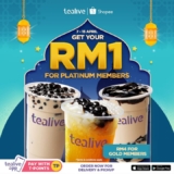 Tealive x Shopee: Get Your Drink Fix for as Low as RM1!