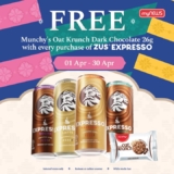 Snag a FREE Munchy’s Oat Krunch with Your ZUS Coffee at myNEWS!