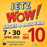 Jetz WOW Shoes & Bags Fair at ST Rosyam Mall: Prices from RM10!