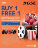 Bank Muamalat & GSC Offer: Buy One Get One FREE 2D Movie Tickets!