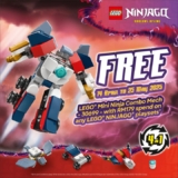 Score a FREE LEGO® NINJAGO® Mini Ninja Combo Mech in Malaysia! (April – May 2025)