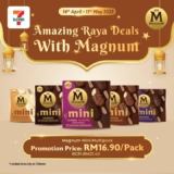 Sweet Raya Deals: Magnum Mini Ice Cream Promo at 7-Eleven Malaysia (April – May 2025)
