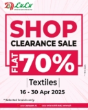 LuLu Hypermarket Textile Clearance: Snag 70% Off Home & Wardrobe Essentials!