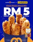 Auntie Anne’s Maybank Deal: RM5 Cream Cheese Almond Stix – Limited Time Offer!