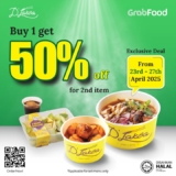 Exclusive GrabFood Deal 2025: Buy 1 Get 50% Off D’Laksa’s Delicious Laksa and Sides