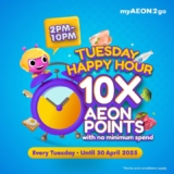 Unlock Incredible Savings with AEON’s Tuesday Happy Hour – Shop Raya Essentials & Earn 10x Points!
