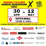 Get Ready for the Ultimate Shopping Extravaganza: Russell Taylors Annual Warehouse Sale – Limited Time Offer in April 2025!